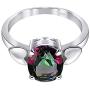 Multi Mystic Topaz, Brown Smoky Quartz, Red Garnet, Yellow Citrine, Blue Topaz 2.86 Ct Oval 925 Sterling Silver Solitaire Ring Easter Presents For Girls And Women By Orchid Jewelry