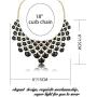 LOYALLOOK Fashion Jewerly Set Women Nescklace Statement Necklace Earrings Jewerly