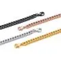 ChainsPro Mens 7mm Diamound Cut Curb Chain Bracelet, 18K Gold/Rose Gold Plated (Send Gift Box) ChainsPro Mens 7mm Diamound Cut Curb Chain Bracelet, 18K Gold/Rose Gold Plated (Send Gift Box)
