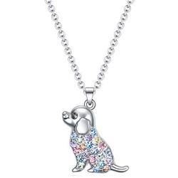 SUMFAN Dog Necklace for Girls Mom Women,Dog Lovers Gifts for Dog Owners