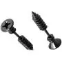 UM Jewelry Punk Style Womens Mens 316L Stianless Steel Screw Stud Earrings 1.06'' UM Jewelry Punk Style Womens Mens 316L Stianless Steel Screw Stud Earrings 1.06''