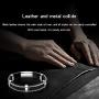 Creative Black Cowhide Braided Leather Bracelet For Men Around Stainless Steel Fine Bracelet with Stainless Steel Magnetic Buckle