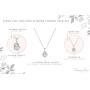 Femme Luxe 0.20 carats Love Knot Diamond Pendant Necklace for Women, 925 Sterling Silver, Dainty and Hypoallergenic, 18inch box chain, Jewelry with Gift Ready Box