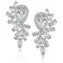 SWEETV Cubic Zirconia Teardrop Wedding Earrings for Brides Brides,Crystal Art Deco Bridal dangle Earrings for Women, Rose Gold/Silver SWEETV Cubic Zirconia Teardrop Wedding Earrings for Brides Brides,Crystal Art Deco Bridal dangle Earrings for Women, Rose Gold/Silver