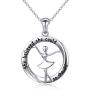 Inspirational Jewelry Sterling Silver She Believed She Could So She Did Love Heart Necklace,18''
