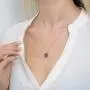 ENZOMAR Four Leaf Clover Amethyst Crystal Necklace for Women - Healing Crystals Jewelry, Teen Girl Jewelry, Sisters Necklace, Pregnancy Necklace for First Time Moms, Chakra Stones, Godmother Jewelry, Wonder Woman Necklace, New Mom Necklace for Women