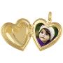 Lifetime Jewelry Antique Heart Locket Necklace That Holds Pictures 24k Gold Plated