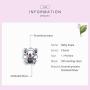 GDDX 925 Sterling Silver Animal Tree Flower Turtle Girls Boys Coke Coffe Cup Style Beads Charms Jewelry fits Charm Bracelet and Necklace