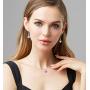 GoSparkling Swarovski Earring and Necklace Set – Pendant & Earrings with Swarovski Crystals – Teardrop Jewelry Set – with Swarovski Crystals – Elegant & Tasteful Set – Wonderful Gift Idea