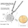 PROSTEEL Tetragrammaton Pentacle Necklace, Customize Available, Eliphas Levis Pentagram Protection, Amulet Wiccan, Magical,The Ancient Power Name of God