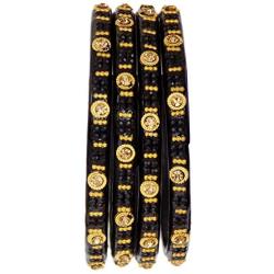 JDZ COLLECTION Indian Bangles Set for Women Kada Bangles Traditional Bollywood Bangles Wedding Wear Bangles Set of 4
