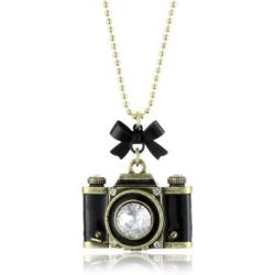 Betsey Johnson Royal Engagement Large Camera Necklace