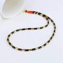 KELITCH Lucky Choker Necklaces Multicolor Enamel Beaded Necklaces Bohemian Multi Strands Bracelets Stretchy Jewelry