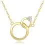 Agvana 14K Solid Yellow Gold Diamond Two Interlocking Infinity Double Circle Dainty Pendant Necklace Birthday Anniversary Fine Jewelry Valentines Day Gifts for Women Girls Lover Wife Mom Grandma, 16+2 Inch Agvana 14K Solid Yellow Gold Diamond Two Interlocking Infinity Double Circle Dainty Pendant Necklace Birthday Anniversary Fine Jewelry Valentines Day Gifts for Women Girls Lover Wife Mom Grandma, 16+2 Inch