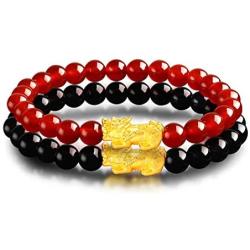 Feng Shui Black Obsidian Wealth Bracelet for Women Attract Wealth Bracelet Pixiu Piyao Bracelet Good Luck Bracelets for Men