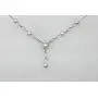 Faship Gorgeous CZ Crystal Freshwater Pearls Floral Necklace Earrings Set Faship Gorgeous CZ Crystal Freshwater Pearls Floral Necklace Earrings Set