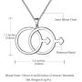 Beautlace LGBT Necklaces/Earrings Silver/18K Gold/Black Gun Plated Gay Pendant/Stud Earrings Male Symbol Necklace/Studs Jewelry Gifts for Men