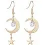 Bohemian Star Moon Drop Earrings for Women Fashion Golden Crystal Moon Star Earrings Jewelry Bohemian Star Moon Drop Earrings for Women Fashion Golden Crystal Moon Star Earrings Jewelry