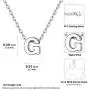 ChicSilver 925 Sterling Silver Letter A-Z Pendant Necklace, Dainty Small Initial Necklace for Women, Silver/Gold (with Gift Box)