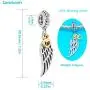 Sambaah Angel Wing Charm 925 Sterling Silver Wing Pendant Feather Charm Lucky Bracelets Charm Sambaah Angel Wing Charm 925 Sterling Silver Wing Pendant Feather Charm Lucky Bracelets Charm