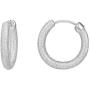 PAVOI 14K Gold Plated 925 Sterling Silver Lightweight Textured Hoop Earrings for Women | Gold Earrings for Women