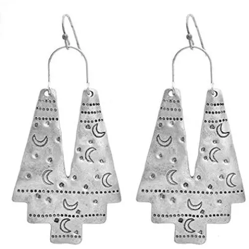 KaFu Light Weight Earring Gudukt Boho Ethnic Earrings Hollow Out Fan Shape Handmade Retro Geometric Drop Earrings for Women and Girl KaFu Light Weight Earring Gudukt Boho Ethnic Earrings Hollow Out Fan Shape Handmade Retro Geometric Drop Earrings for Women and Girl