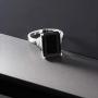 Gem Stone King 925 Sterling Silver Black Onyx Womens Ring (6.60 Cttw Emerald Cut 14X10MM Available 5,6,7,8,9) Gem Stone King 925 Sterling Silver Black Onyx Womens Ring (6.60 Cttw Emerald Cut 14X10MM Available 5,6,7,8,9)