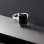 Gem Stone King 925 Sterling Silver Black Onyx Womens Ring (6.60 Cttw Emerald Cut 14X10MM Available 5,6,7,8,9)