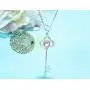 BEAUTY CHARM I Love You Necklace100 Languages Sterling Silver Key Pendant Necklace for Women Teen Girls