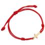 LIKGREAT Christian Cross Charm Handmade Braided Wax Cords Bracelet for Women