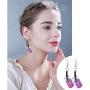 GUOXIAOMEI Hot Creative 4 pairs Unique Bubble Tea Drop Earrings for Women Personality Milk Tea Drink Earring Funny Party Jewelry Girl Gift