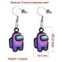 COMTRUDE Among Us Earring, Premium Stainless Steel Strategy Casual Game Earring for Girls COMTRUDE Among Us Earring, Premium Stainless Steel Strategy Casual Game Earring for Girls