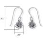 Boma Jewelry Sterling Silver Sunflower Dangle Earrings
