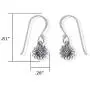 Boma Jewelry Sterling Silver Sunflower Dangle Earrings Boma Jewelry Sterling Silver Sunflower Dangle Earrings