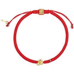 Karma and Luck - Sacred Sounds Red String OM Charm Bracelet