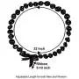 Hawaiian Kukui Nut Leis Beads Necklaces with Hand Painted Flower Adjustable 32 inches Lei for Men and Women