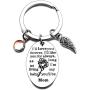 Daughter Son Gifts Keychain from Mom Dad- Birthday Christmas Day Present to Teen Girls- I Will Love You Forever -Family Pendant Charm Mothers Day Wedding for Mama Gifts Graduation