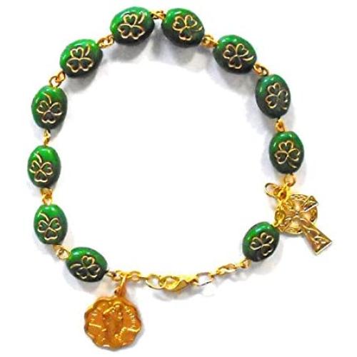 Irish Shamrock Rosary Bracelet by J. C. Walsh and Sons……
