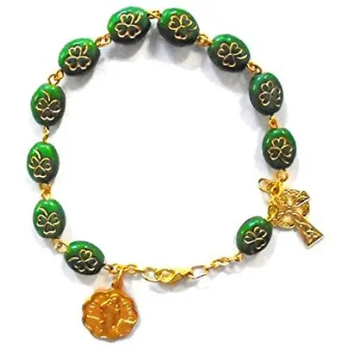 Irish Shamrock Rosary Bracelet by J. C. Walsh and Sons…… Irish Shamrock Rosary Bracelet by J. C. Walsh and Sons……