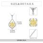 WINNICACA s925 Sterling Silver（Hummingbird&Lotus&Sunflower& Rose& Daisy&Bee&Tree of Life） Pendant Necklace Jewelry for Women Teens Birthday Gift