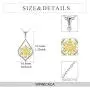 WINNICACA s925 Sterling Silver（Hummingbird&Lotus&Sunflower& Rose& Daisy&Bee&Tree of Life） Pendant Necklace Jewelry for Women Teens Birthday Gift