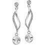 NEOGLORY Jewelry Crystal Wedding Drop Earrings 5 Colors 2'' Embellished with Crystals from Swarovski