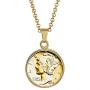 American Coin Treasures Gold-Layered Silver Mercury Dime Goldtone Coin Pendant with 18'' Chain Necklace - Genuine and Elegant Keepsake Jewelry for Women | White Luxury Gift Box Included