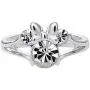 Disney Minnie Mouse Girls Jewelry, Silver Plated Crystal Head Ring, Size 4 Disney Minnie Mouse Girls Jewelry, Silver Plated Crystal Head Ring, Size 4