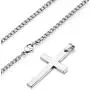 Jstyle Jewelry Mens Simple Cross Necklace Stainless Steel Pendant for Women 24 Inch