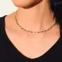 JAYUMO 14k Gold Plated Figaro Chain Necklace for Women, 3mm Figaro Link Choker Necklace for Women Girls Jewelry Gift, 16 Inch/18 Inch Length