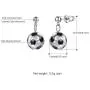 PROSTEEL Stainless Steel 3D Soccer Football/Basketball Charm Necklace/Earrings Unisex Jewelry Boys Mens Girls Womens Fan Gift