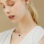 SIMPLOVE S925 Sterling Silver Star Stud Earrings Necklace For Women, 14K Platinum Plated Star Earrings for Women Hypoallergenic Earrings Minimalist for Sensitive Ears