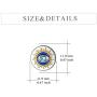 YFN Sterling Silver Evil Eye Earrings Greek Protection Jewelry Gifts for Women Ladies