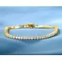 18K Yellow Gold Plated Tennis Necklace/Bracelet/Earrings Sets Pack of 3